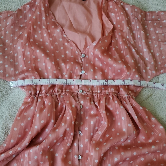 Shein button through polka dot dress size medium - Picture 5 of 13